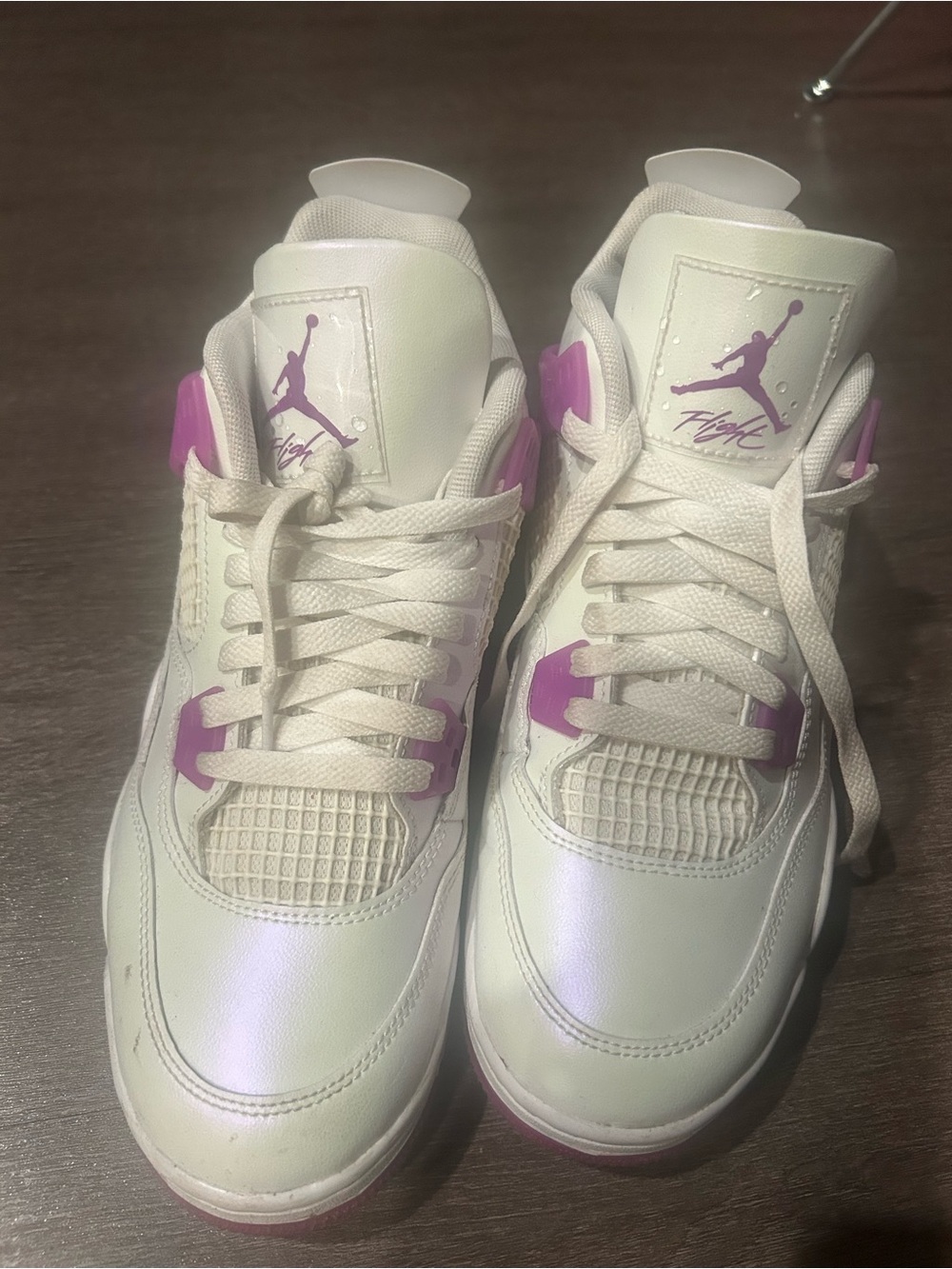 Air Jordan 4 Retro White & Purple